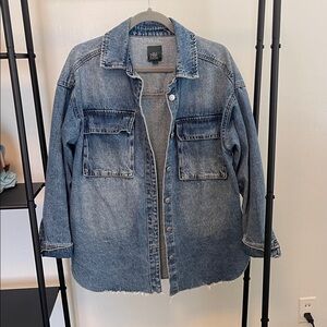 Wild Fable Blue Oversized Denim Jacket